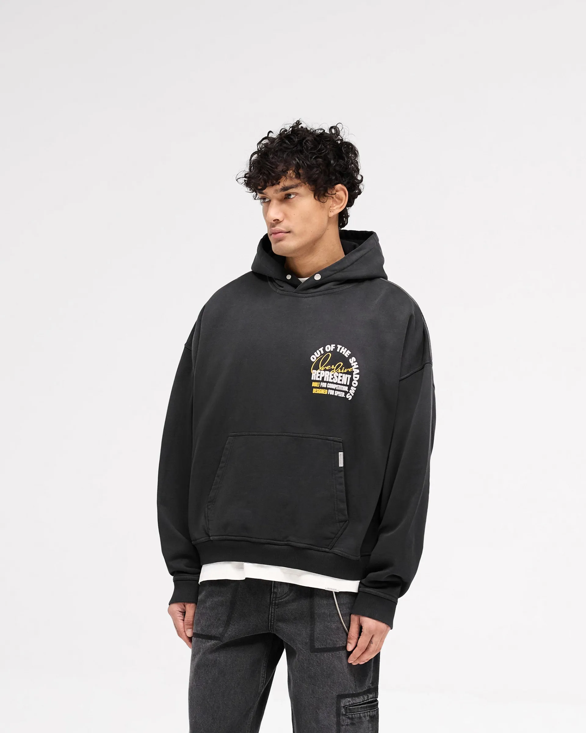 Represent Out Of The Shadows Hoodie - Stained Black> Hoodies
