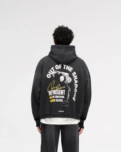Represent Out Of The Shadows Hoodie - Stained Black><noscript><img width=