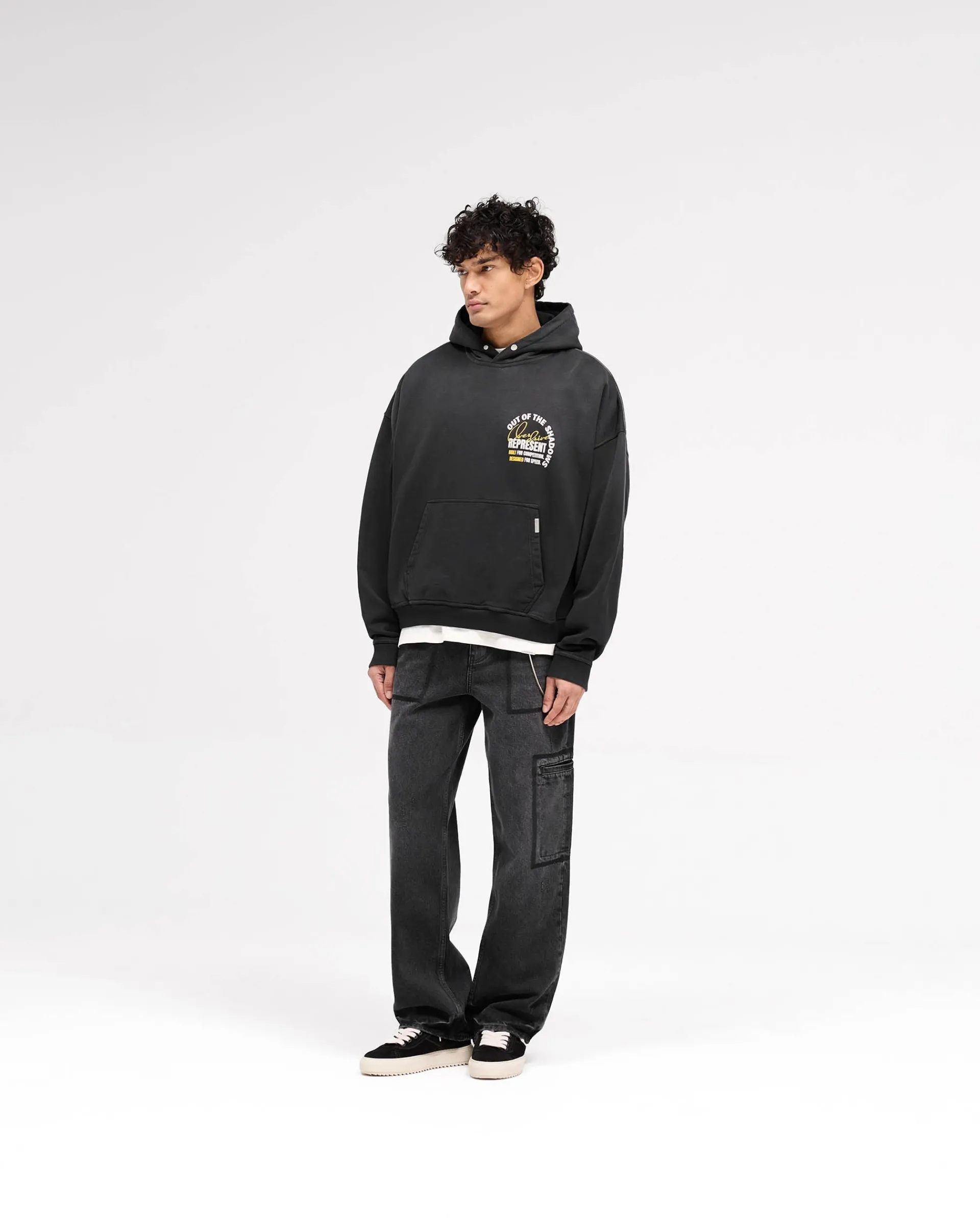 Represent Out Of The Shadows Hoodie - Stained Black> Hoodies