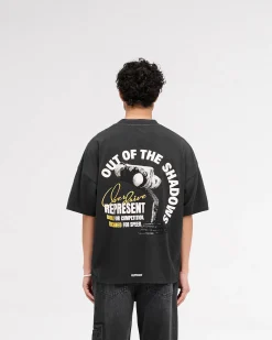 Represent Out Of The Shadows T-Shirt - Stained Black><noscript><img width=