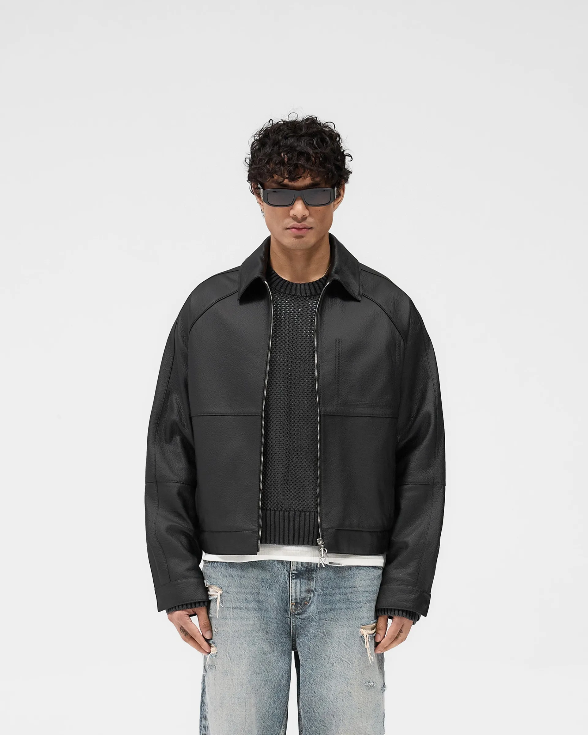 Represent Overdrive Leather Jacket -> Outerwear