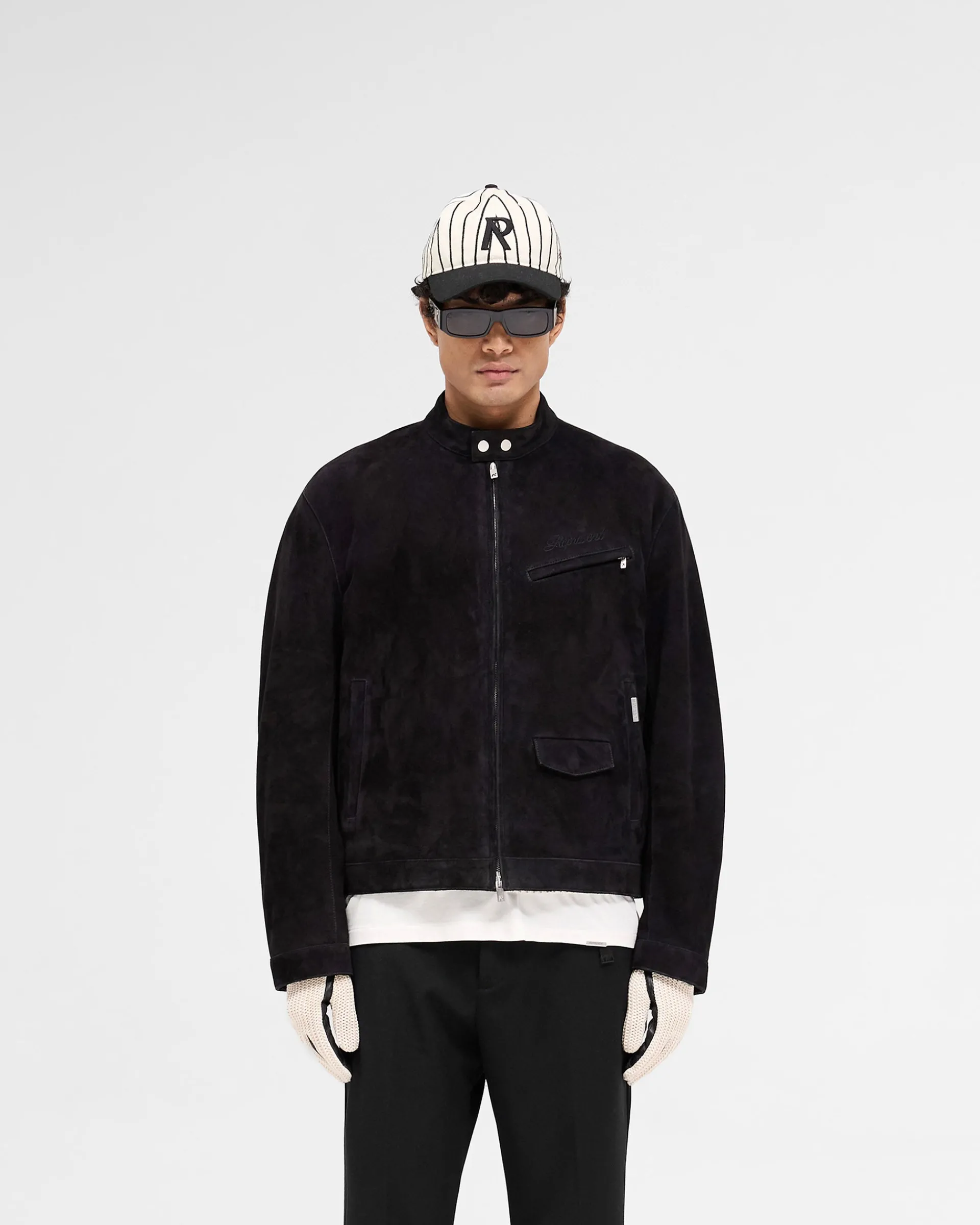 Represent Overdrive Suede Jacket - Jet Black> Outerwear