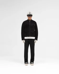 Represent Overdrive Suede Jacket - Jet Black><noscript><img width=
