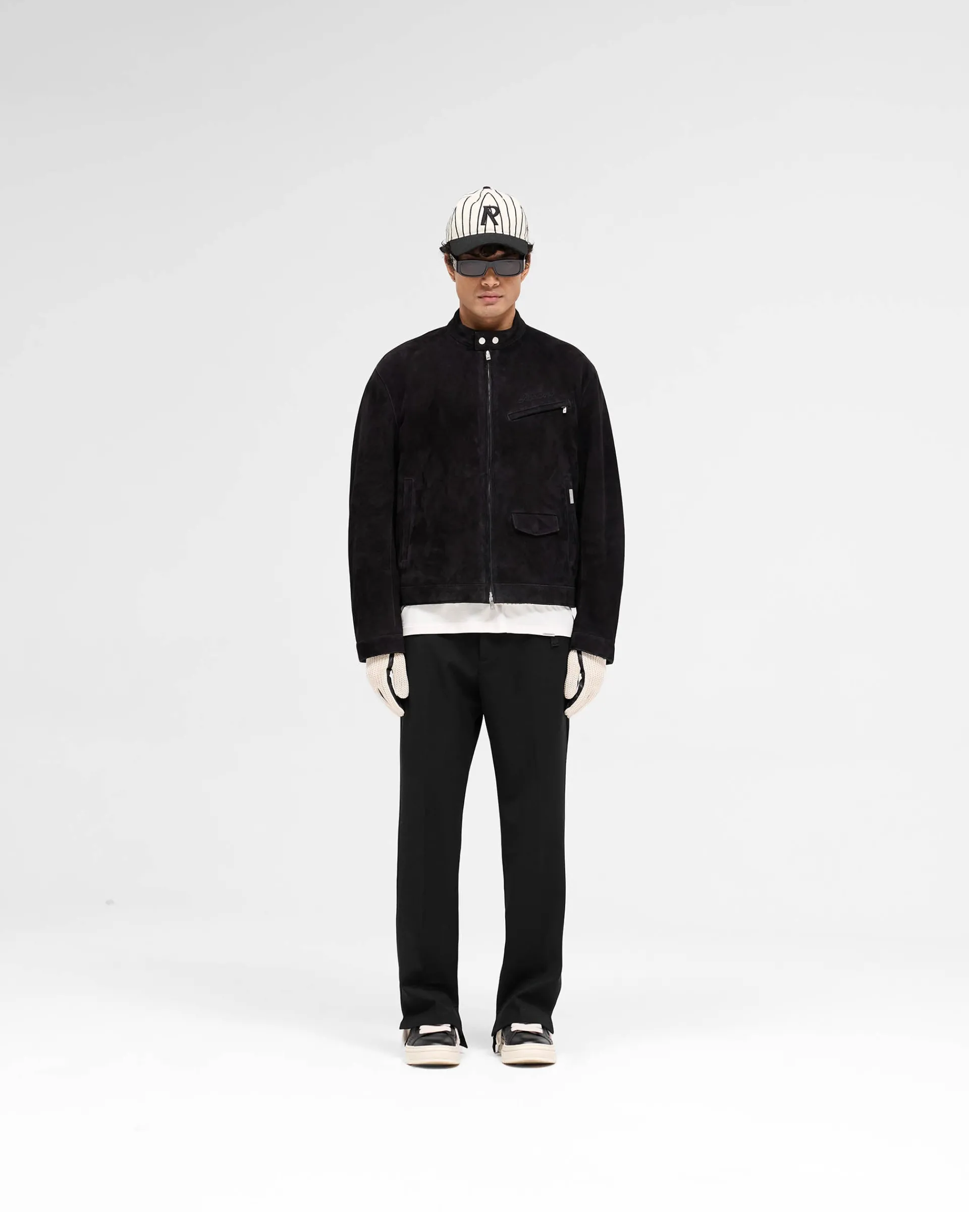 Represent Overdrive Suede Jacket - Jet Black> Outerwear
