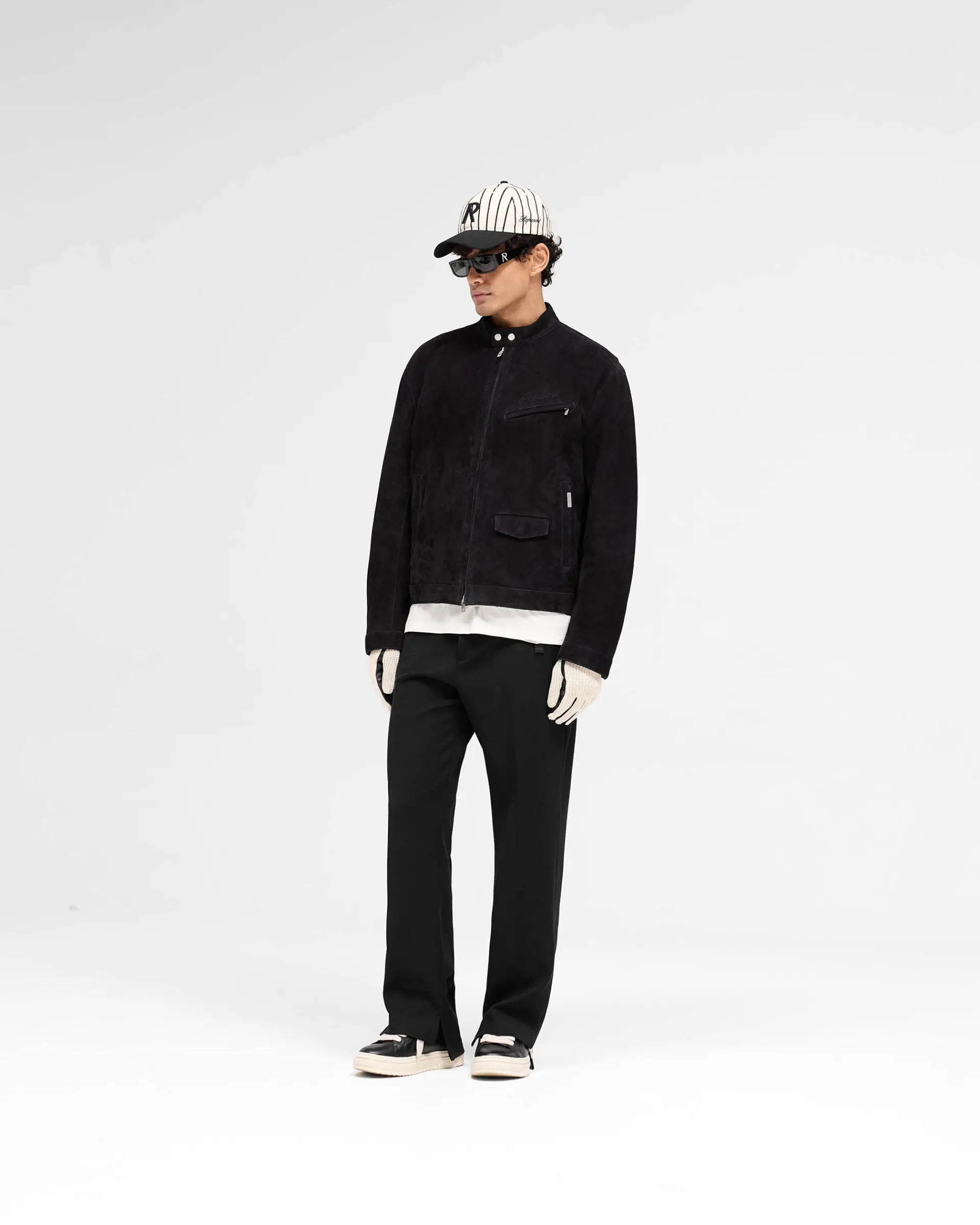 Represent Overdrive Suede Jacket - Jet Black> Outerwear