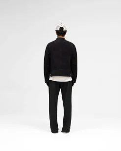 Represent Overdrive Suede Jacket - Jet Black><noscript><img width=