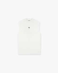Represent 247 Oversized Tank - Flat White> T-Shirts