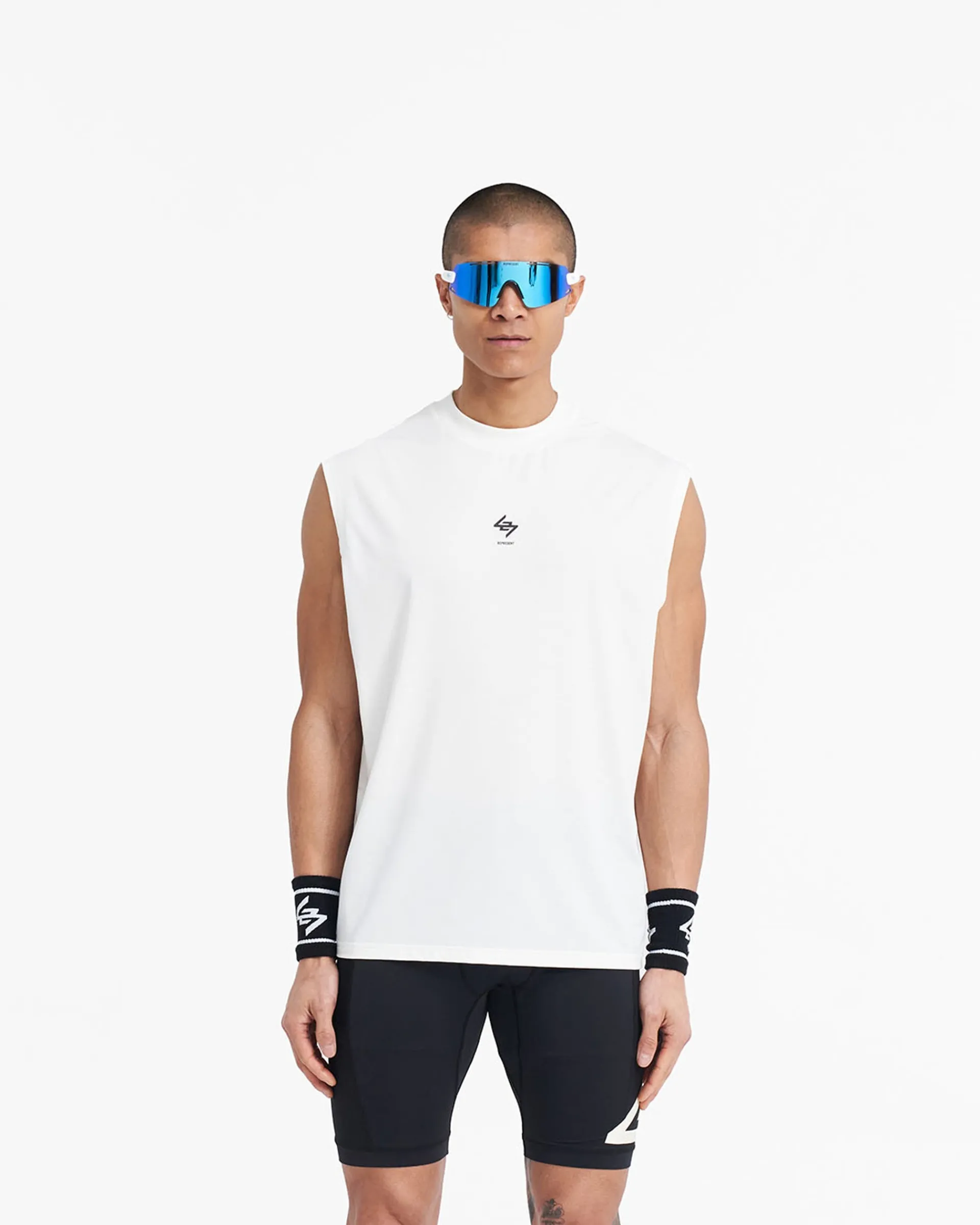 Represent 247 Oversized Tank - Flat White> T-Shirts