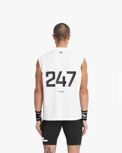 Represent 247 Oversized Tank - Flat White><noscript><img width=