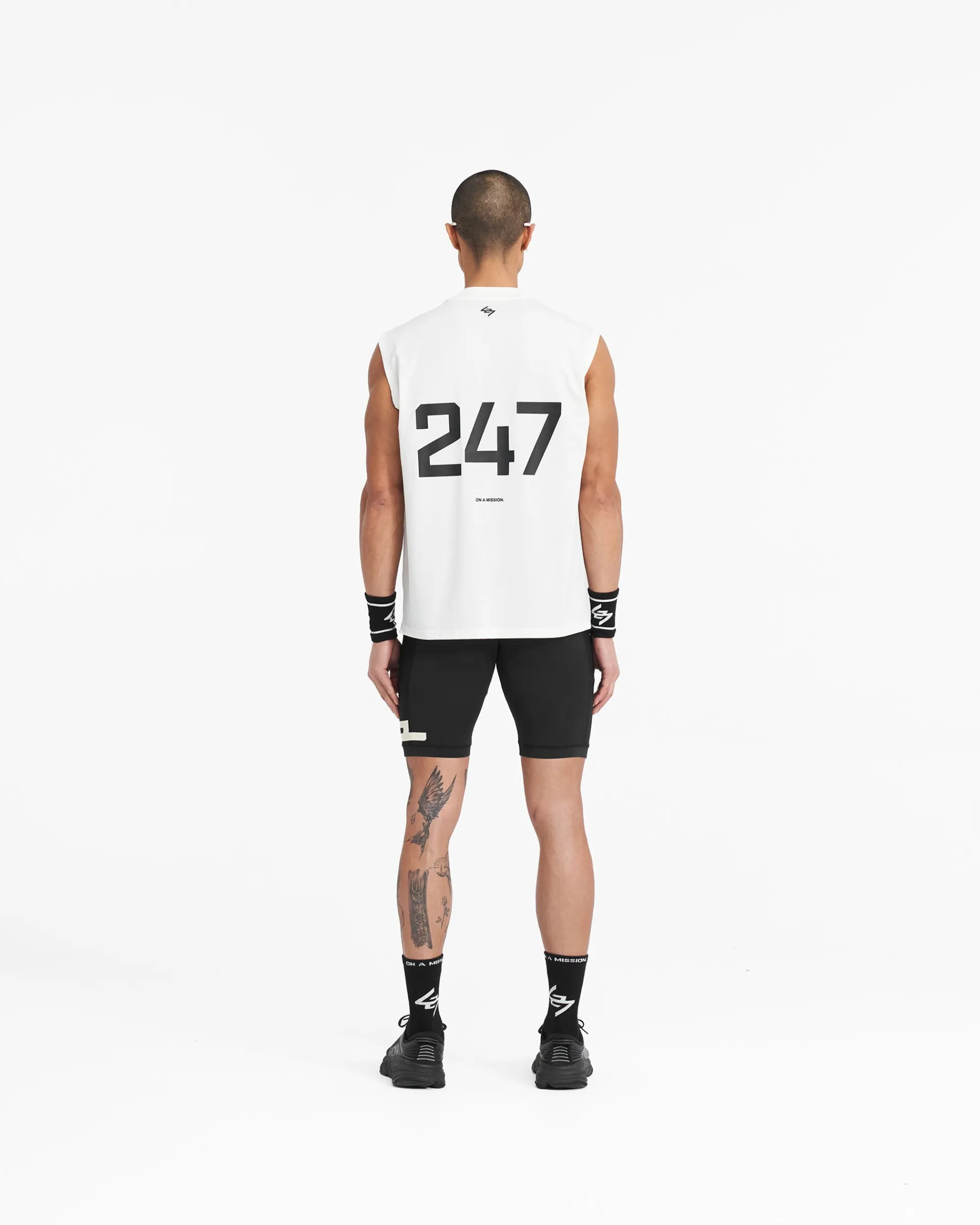 Represent 247 Oversized Tank - Flat White> T-Shirts