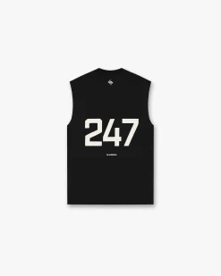 Represent 247 Oversized Tank - Jet Black> T-Shirts
