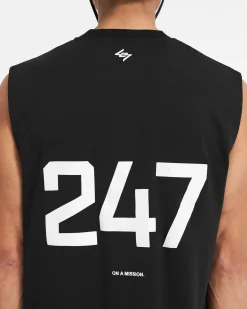 Represent 247 Oversized Tank - Jet Black><noscript><img width=