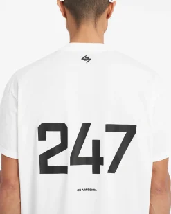 Represent 247 Oversized T-Shirt - Flat White><noscript><img width=