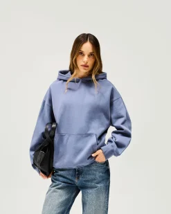 Represent Owners Club Boyfriend Hoodie - Steel Blue><noscript><img width=