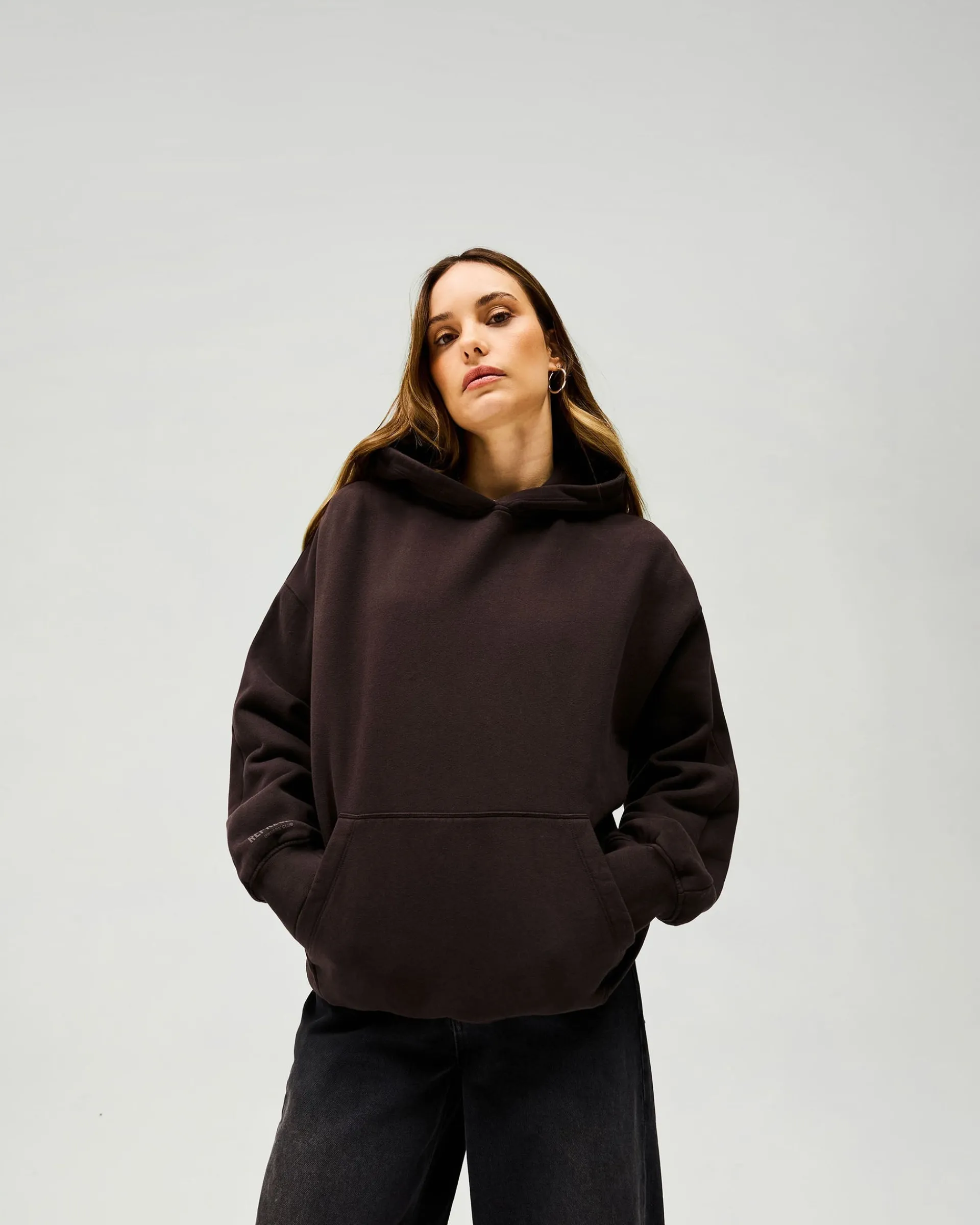 Represent Owners Club Boyfriend Hoodie - Black Coffee> Tops/Hoodies