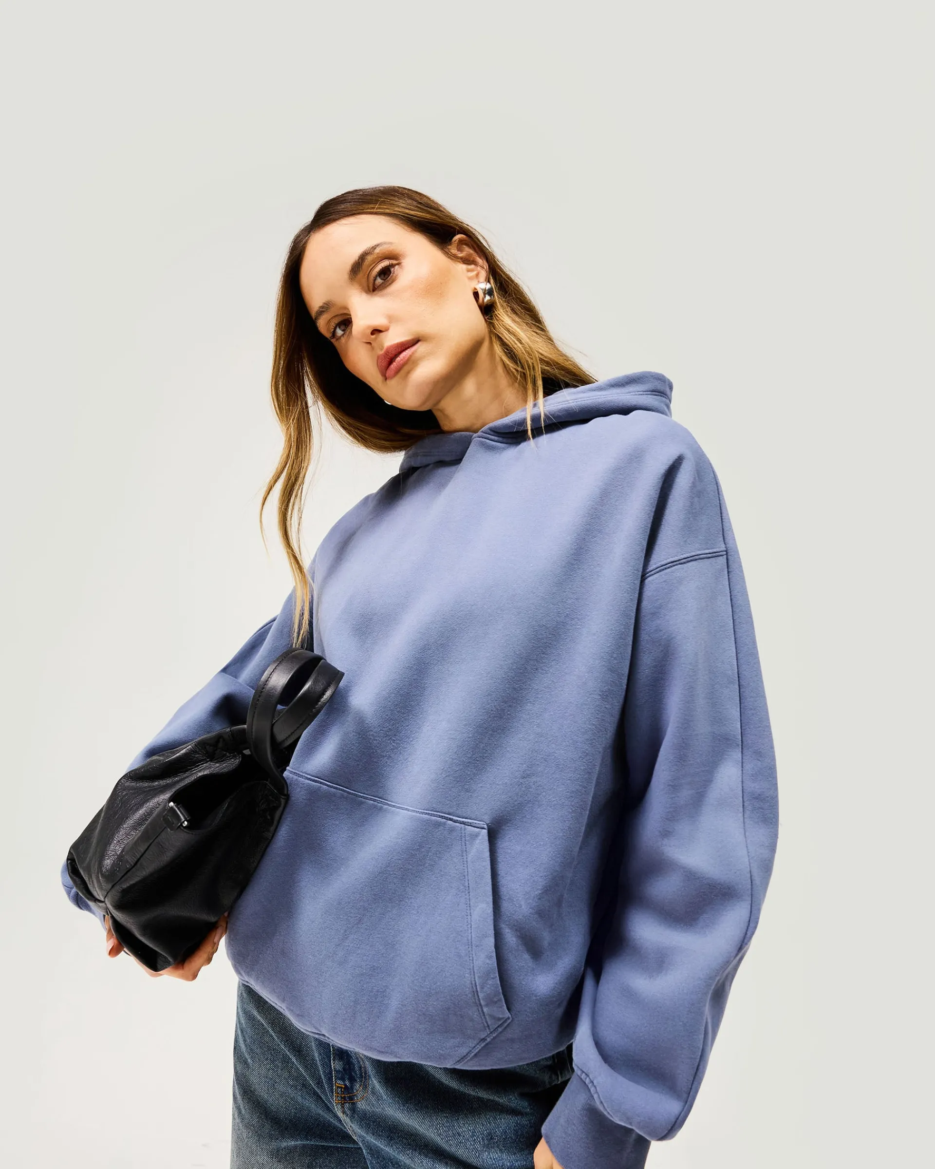 Represent Owners Club Boyfriend Hoodie - Steel Blue> Tops/Hoodies
