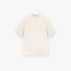 Represent Owners Club Boyfriend T-Shirt - Oat Milk> Tops/T-Shirts