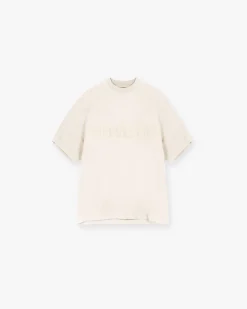 Represent Owners Club Boyfriend T-Shirt - Oat Milk> Tops/T-Shirts