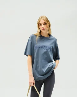 Represent Owners Club Boyfriend T-Shirt - Steel Blue> Tops/T-Shirts