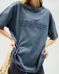 Represent Owners Club Boyfriend T-Shirt - Steel Blue><noscript><img width=