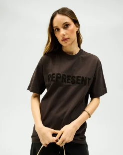 Represent Owners Club Boyfriend T-Shirt - Black Coffee><noscript><img width=