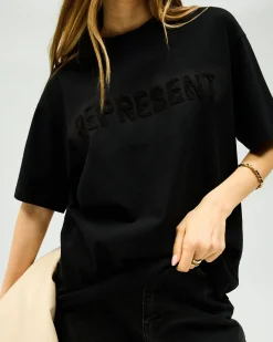 Represent Owners Club Boyfriend T-Shirt - Jet Black><noscript><img width=