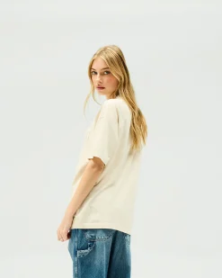 Represent Owners Club Boyfriend T-Shirt - Oat Milk><noscript><img width=