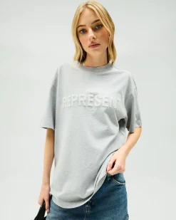 Represent Owners Club Boyfriend T-Shirt - Grey Marl><noscript><img width=