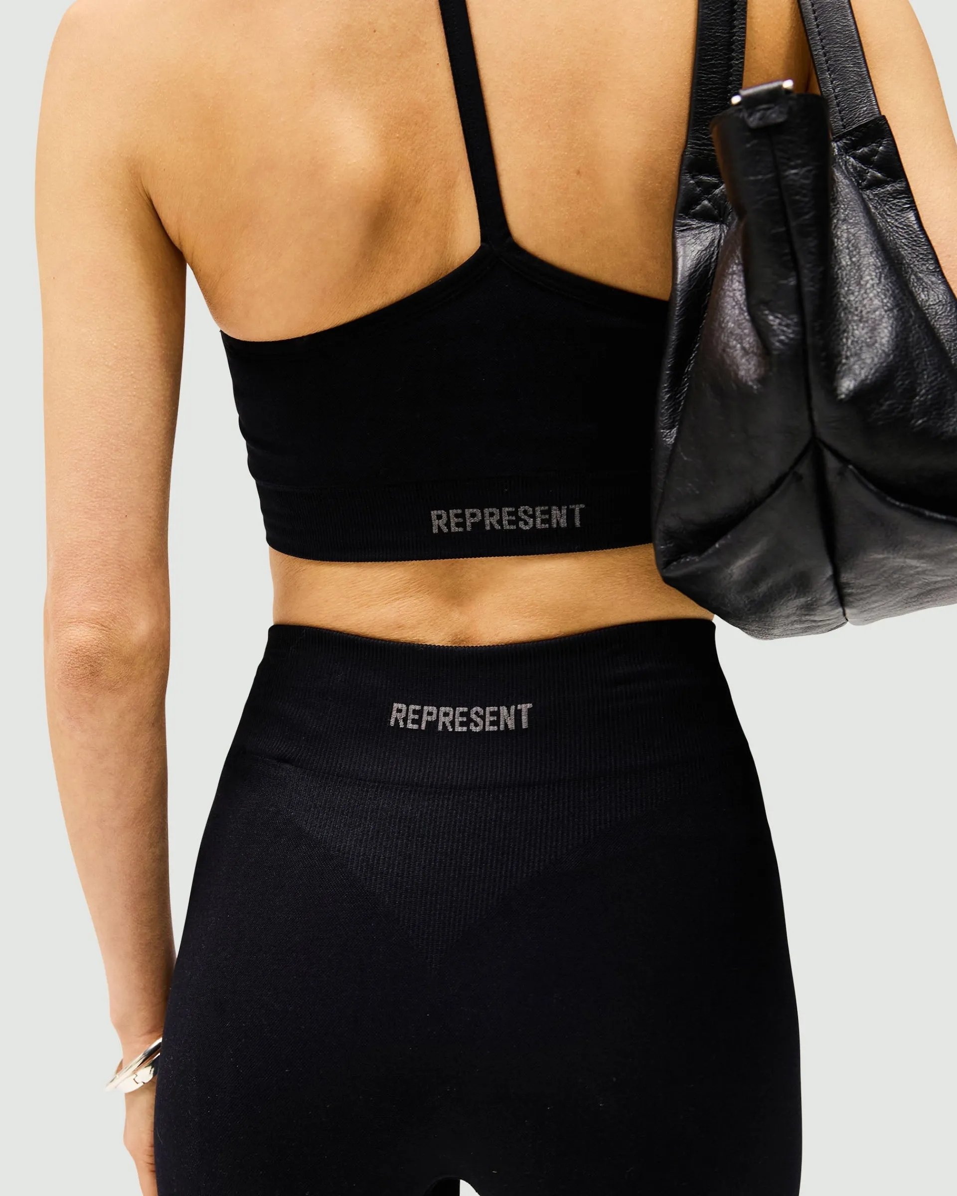 Represent Owners Club Contour Seamless Legging - Jet Black> Bottoms/Leggings