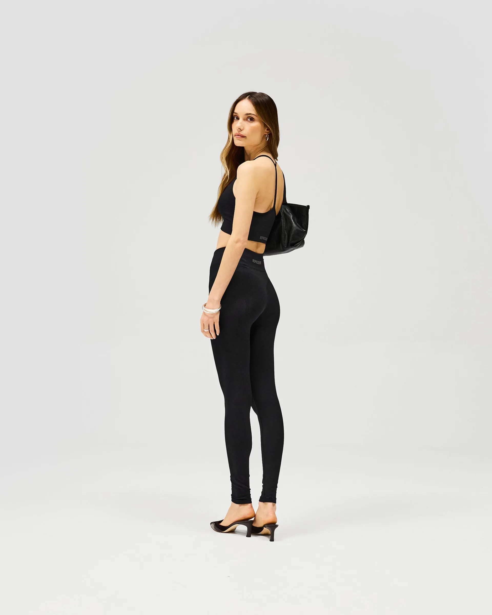 Represent Owners Club Contour Seamless Legging - Jet Black> Bottoms/Leggings