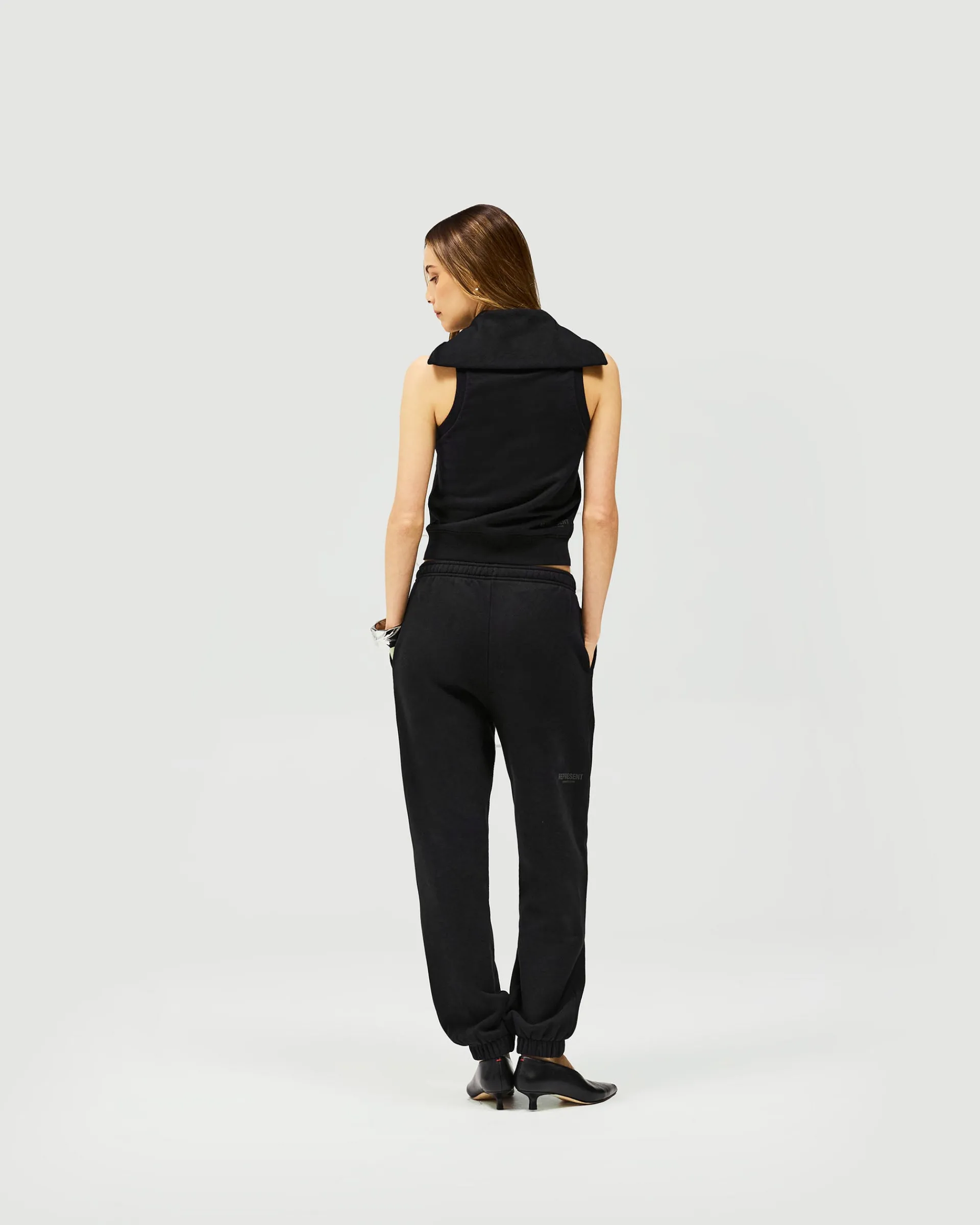 Represent Owners Club Gilet - Jet Black> Outerwear