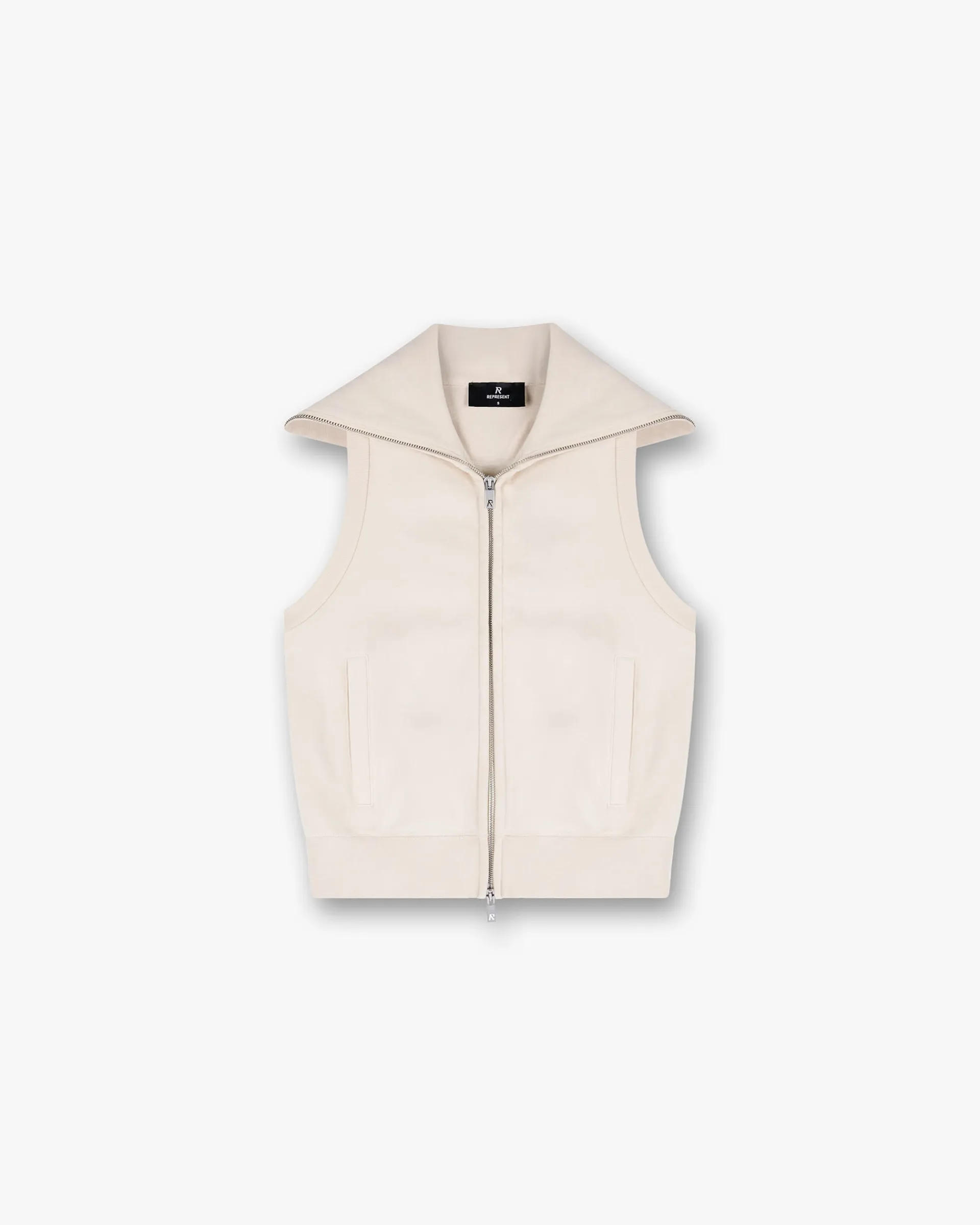 Represent Owners Club Gilet - Oat Milk> Outerwear