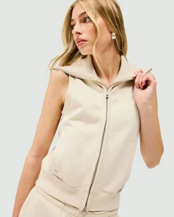 Represent Owners Club Gilet - Oat Milk> Outerwear
