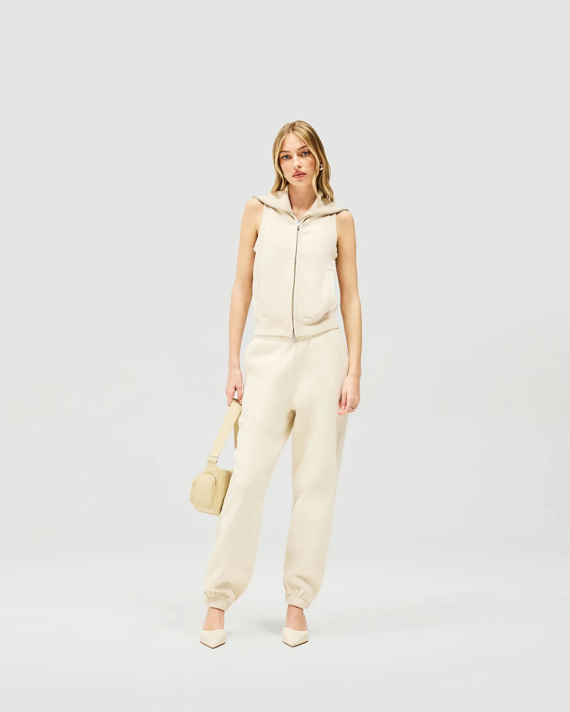 Represent Owners Club Gilet - Oat Milk> Outerwear