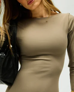 Represent Owners Club Long Sleeve Fitted Dress -><noscript><img width=