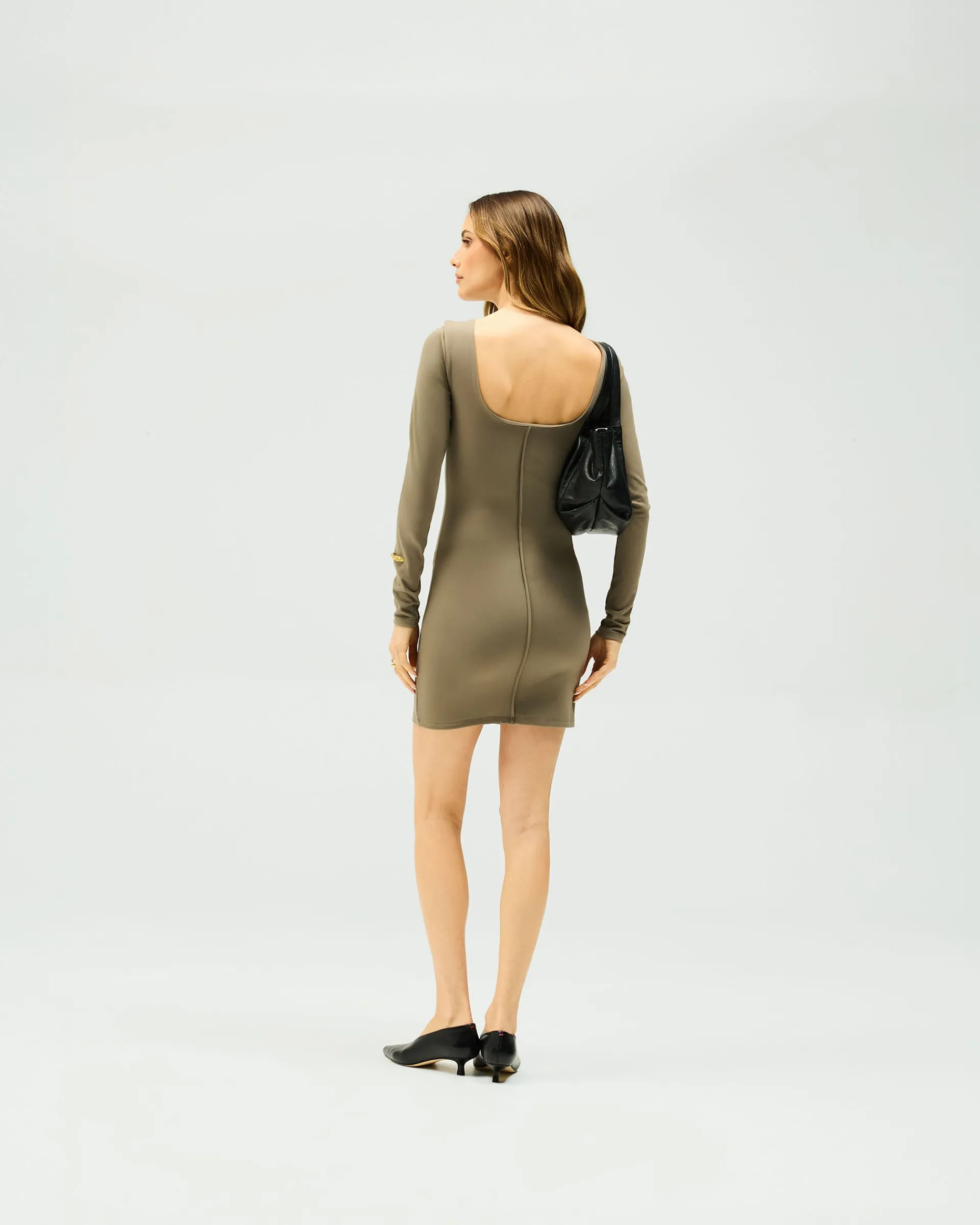 Represent Owners Club Long Sleeve Fitted Dress -> Dresses