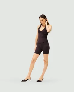 Represent Owners Club Longerline Bike Short - Black Coffee><noscript><img width=