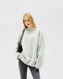 Represent Owners Club Relaxed Sweater - Grey Marl> Tops/Sweaters