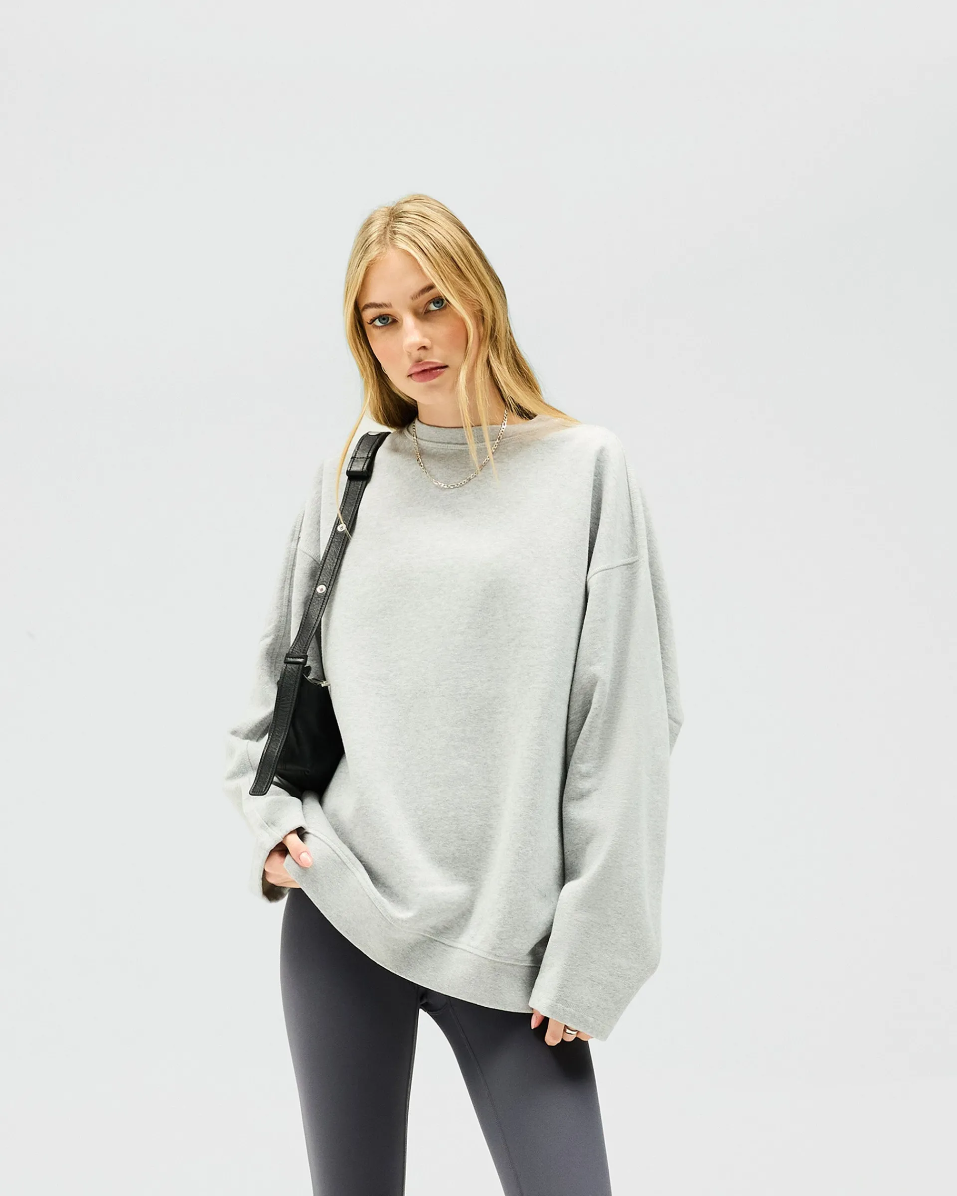 Represent Owners Club Relaxed Sweater - Grey Marl> Tops/Sweaters
