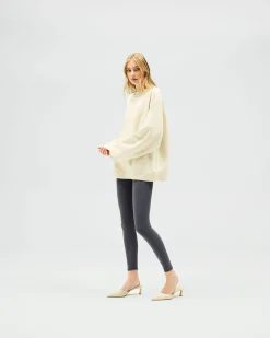 Represent Owners Club Relaxed Sweater - Oat Milk><noscript><img width=