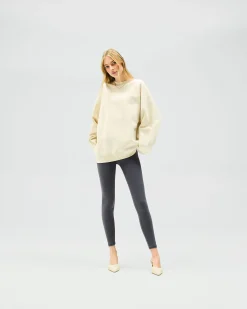 Represent Owners Club Relaxed Sweater - Oat Milk><noscript><img width=