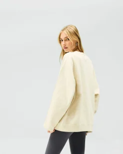Represent Owners Club Relaxed Sweater - Oat Milk><noscript><img width=
