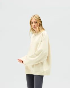 Represent Owners Club Relaxed Sweater - Oat Milk><noscript><img width=