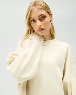 Represent Owners Club Relaxed Sweater - Oat Milk><noscript><img width=