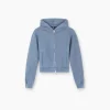 Represent Owners Club Slim Zip Hoodie - Steel Blue> Tops/Hoodies