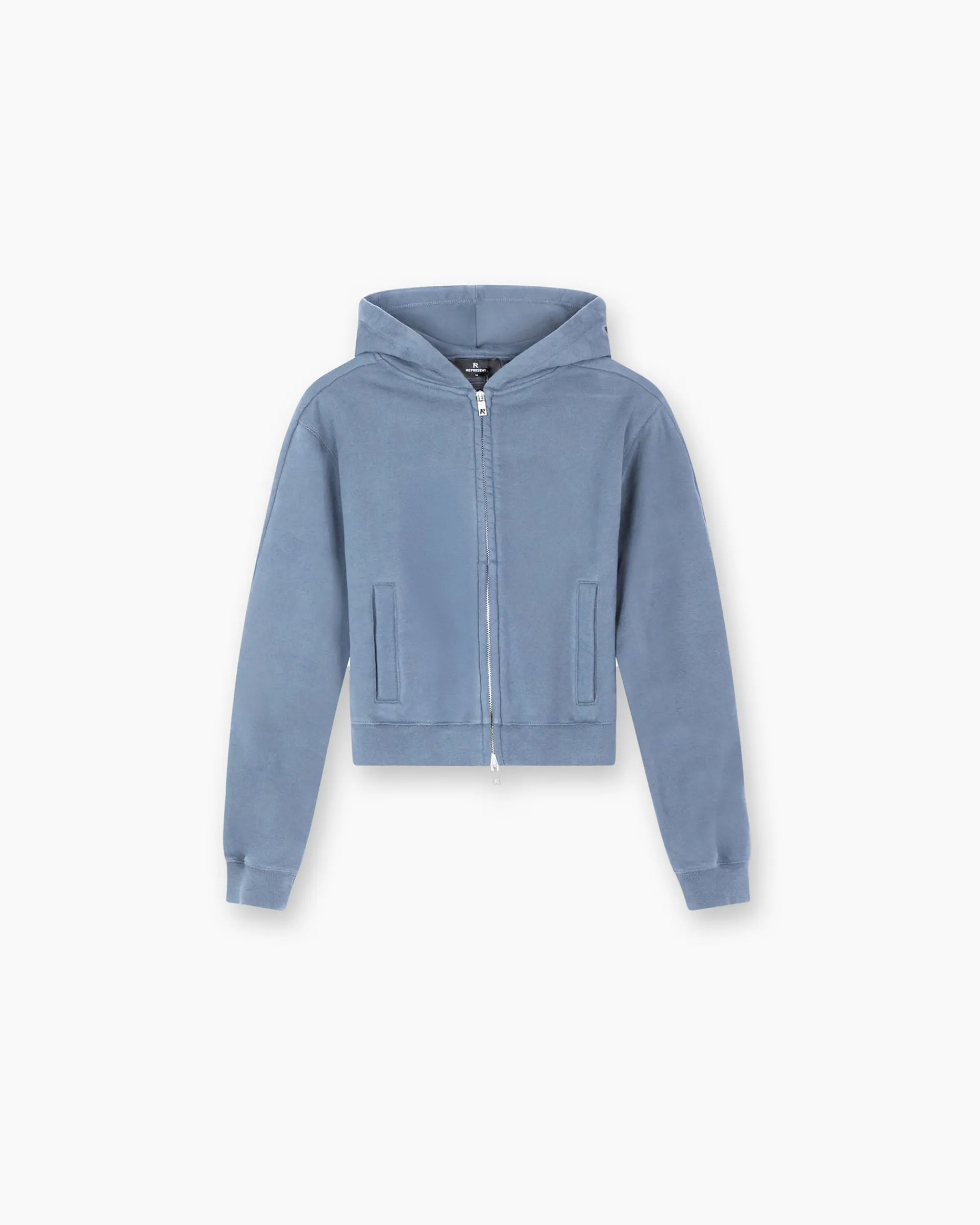 Represent Owners Club Slim Zip Hoodie - Steel Blue> Tops/Hoodies