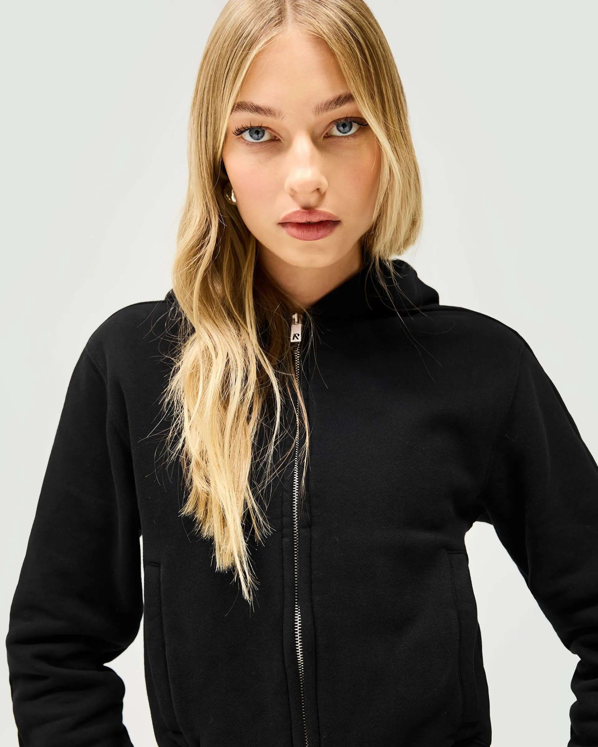 Represent Owners Club Slim Zip Hoodie - Jet Black> Tops/Hoodies