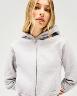 Represent Owners Club Slim Zip Hoodie - Grey Marl> Tops/Hoodies
