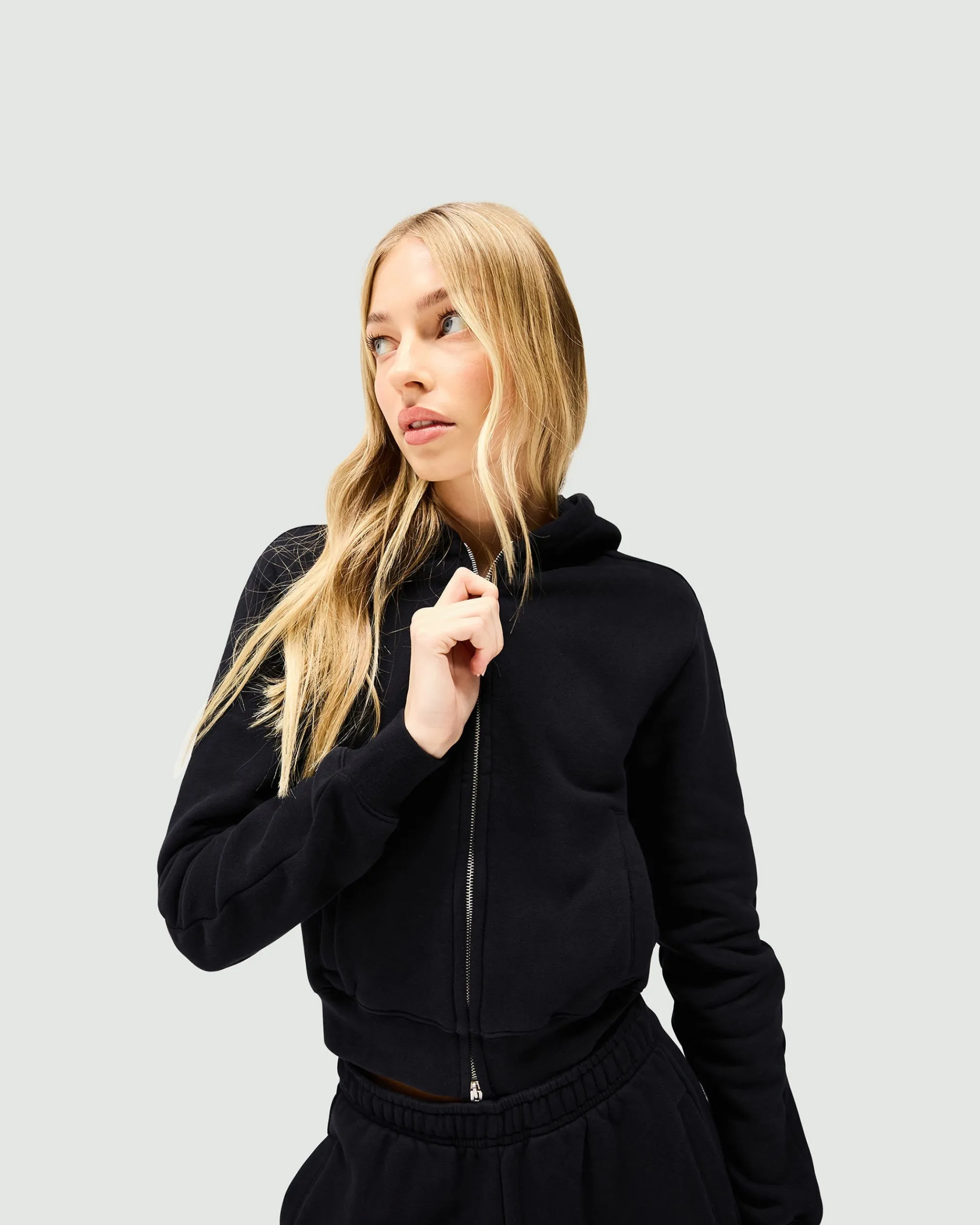 Represent Owners Club Slim Zip Hoodie - Jet Black> Tops/Hoodies