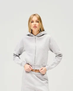 Represent Owners Club Slim Zip Hoodie - Grey Marl><noscript><img width=